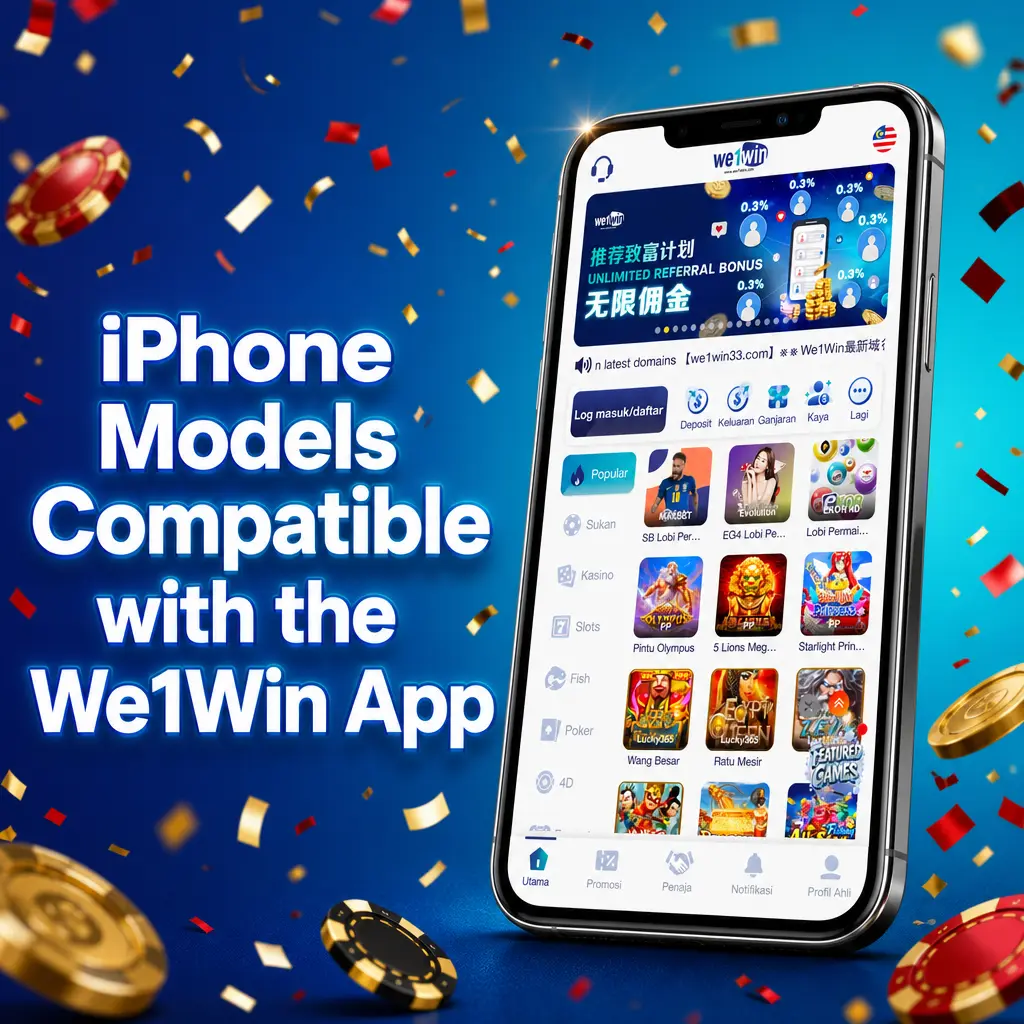 iPhone models compatible with the We1Win app, from iPhone X through iPhone 17 series