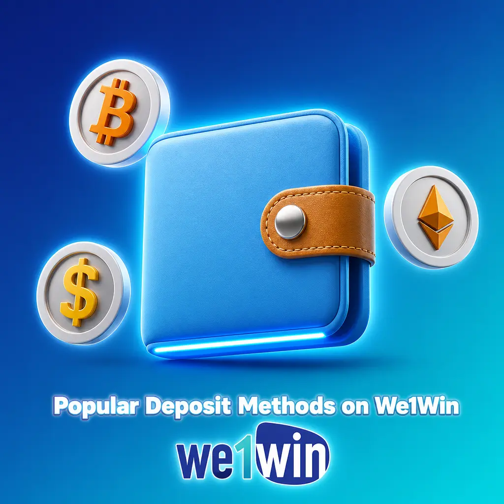 Popular deposit methods on We1Win Malaysia: FPX Online Banking, Touch n Go eWallet, DuitNow QR, and USD Crypto Transfer.