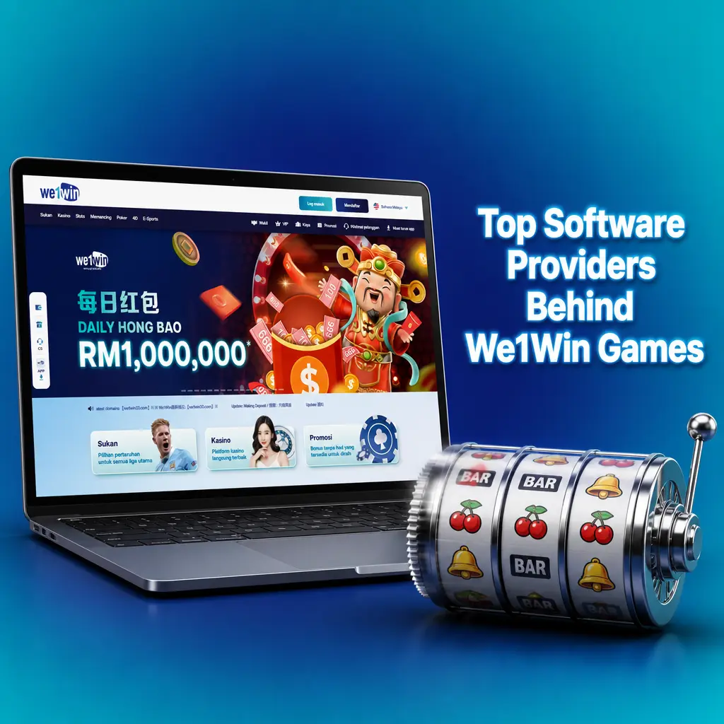 Top licensed software providers powering We1Win Games: Pragmatic Play, NetEnt, Spinomenal, Evolution Gaming, and Habanero.