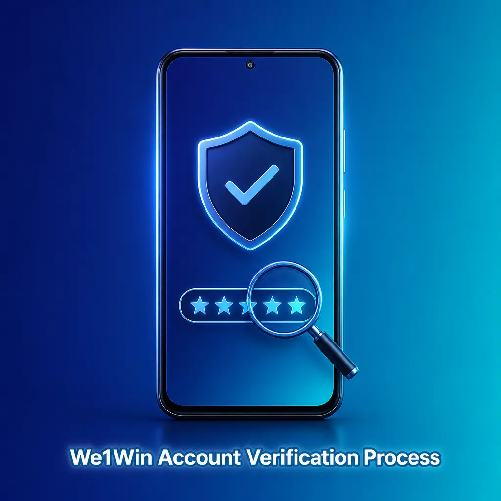 We1Win account verification steps showing NRIC upload, selfie match, address proof, and payment confirmation process.