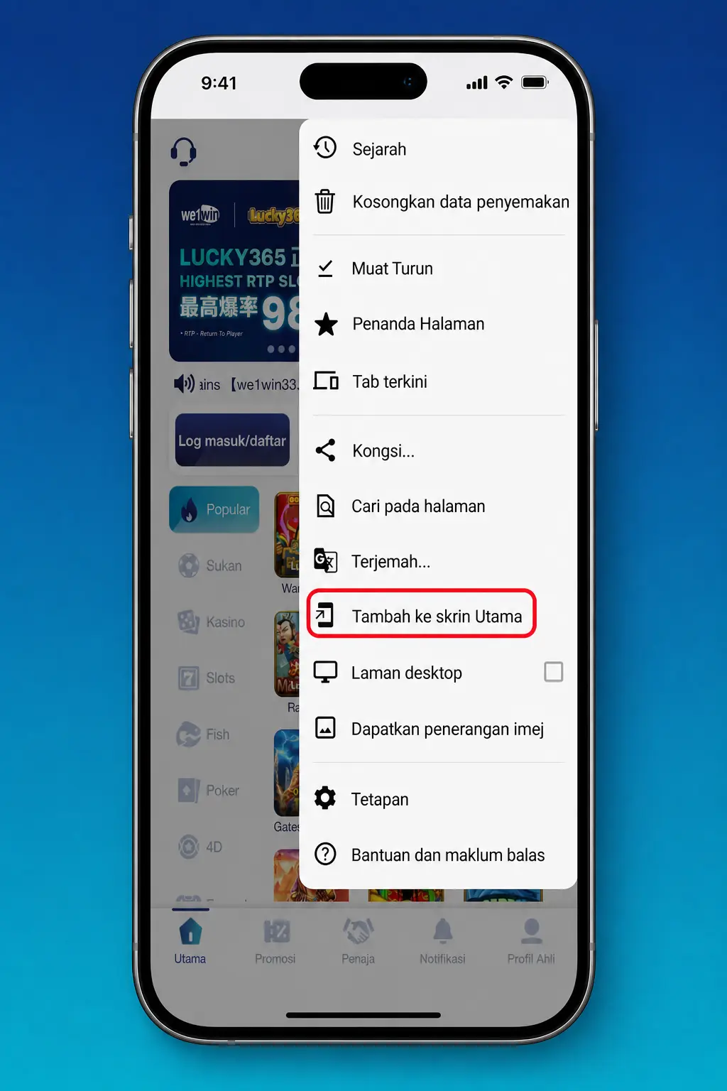 We1Win APK installation on Android: 4 simple steps to download and install the app without Google Play.