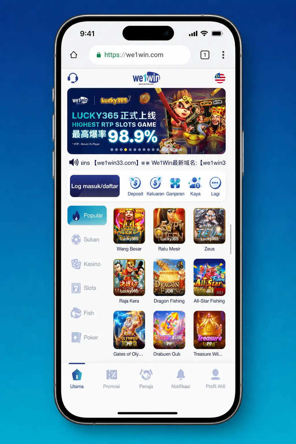 We1Win APK installation on Android in 4 simple steps without Google Play