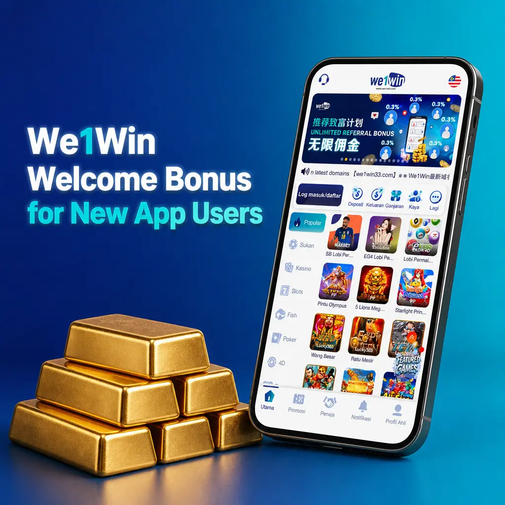 We1Win app welcome bonus options: sports, e-sports, poker, and fishing deposit bonuses for new users